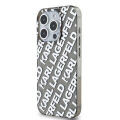 Karl Lagerfeld IML Electroplated Repeated Logo Case for iPhone 15 Pro Max Silver цена и информация | Чехлы для телефонов | kaup24.ee