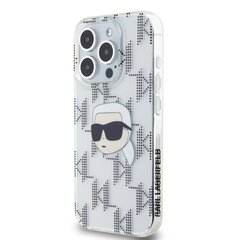 Karl Lagerfeld IML Electroplated Karl Head Case for iPhone 15 Pro Transparent цена и информация | Чехлы для телефонов | kaup24.ee