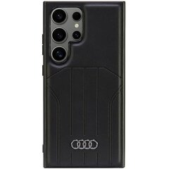 Audi Synthetic Leather MagSafe S24 Ultra S928 czarny|black hardcase AU-TPUPCMS24U-Q5|D1-BK цена и информация | Чехлы для телефонов | kaup24.ee