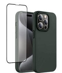 SoundBerry Liquid Silicone  Set iPhone 15 5D цена и информация | Чехлы для телефонов | kaup24.ee