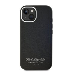 Karl Lagerfeld Grained PU Hotel RSG Case for iPhone 14 Black цена и информация | Чехлы для телефонов | kaup24.ee