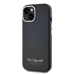 Karl Lagerfeld Grained PU Hotel RSG Case for iPhone 14 Black цена и информация | Чехлы для телефонов | kaup24.ee