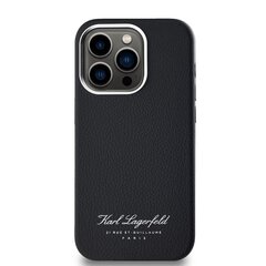 Karl Lagerfeld Grained PU Hotel RSG Case for iPhone 14 Pro Black цена и информация | Чехлы для телефонов | kaup24.ee