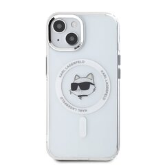 Karl Lagerfeld IML Choupette Head Metal Frame MagSafe Case for iPhone 15 Transparent цена и информация | Чехлы для телефонов | kaup24.ee