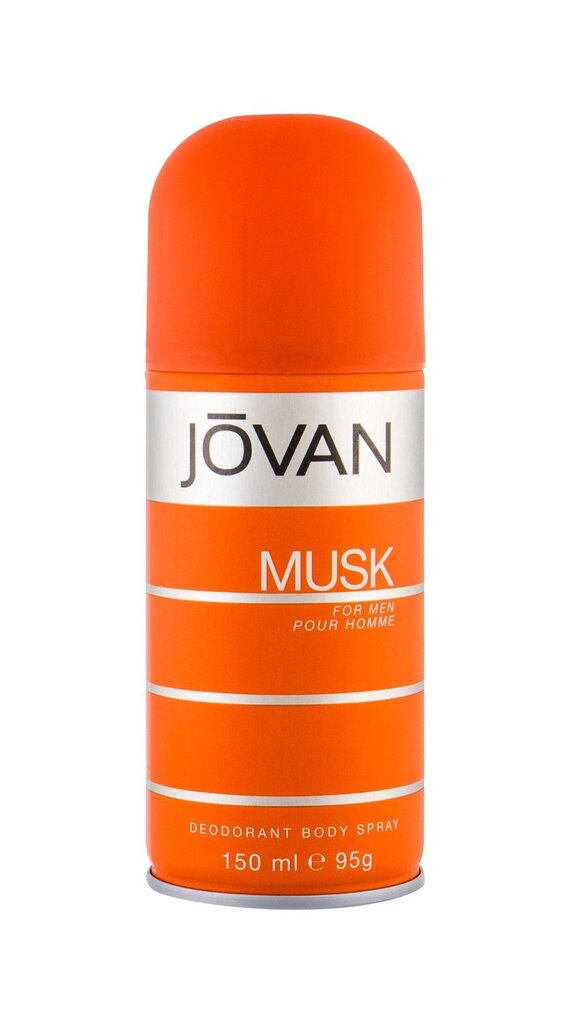 Parfümeeritud spreideodorant Jovan Musk meestele 150 ml цена и информация | Lõhnastatud kosmeetika meestele | kaup24.ee