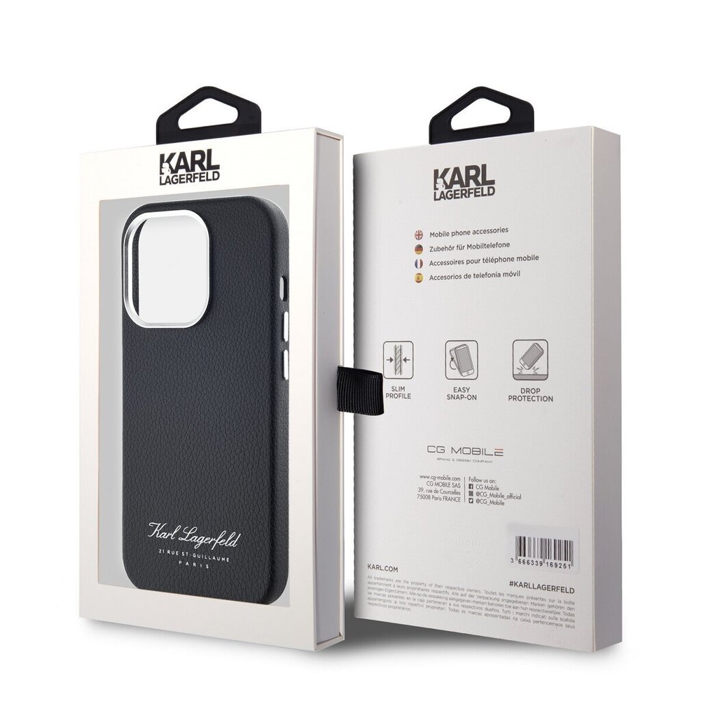 Karl Lagerfeld Grained PU Case hind ja info | Telefoni kaaned, ümbrised | kaup24.ee