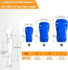 Футбольные щитки для голени Silorea цена и информация | Ортезы и бандажи | kaup24.ee