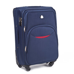 Большой чемодан Wings 1708-4, синий цена и информация | Чемоданы, дорожные сумки | kaup24.ee