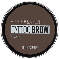 Kulmuvärv Maybelline New York Tattoo Brow 2 g, 05 Dark brown hind ja info | Kulmuvärvid, -pliiatsid | kaup24.ee
