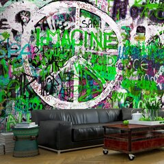 Fototapeet - Roheline graffiti hind ja info | Fototapeedid | kaup24.ee