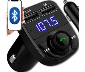 FM-модулятор-передатчик быстрый с зарядным устройством и функцией Bluetooth mp3 bt 3x usb rgb цена и информация | FM модуляторы, FM трансмиттер | kaup24.ee