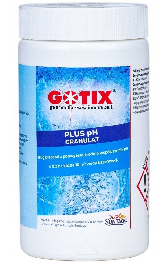 Vee pH regulaatori graanulid Gotix, 1 kg + Leaflet Gotix hind ja info | Basseini puhastusvahendid | kaup24.ee