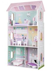 Деревянный кукольный домик, Ecotoys 41211, 95 см. x 52,3 см.  x 27 см. цена и информация | Игрушки для девочек | kaup24.ee