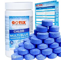 Kloori tabletid Gotix 1 kg + Gotixi infoleht hind ja info | Basseini puhastusvahendid | kaup24.ee