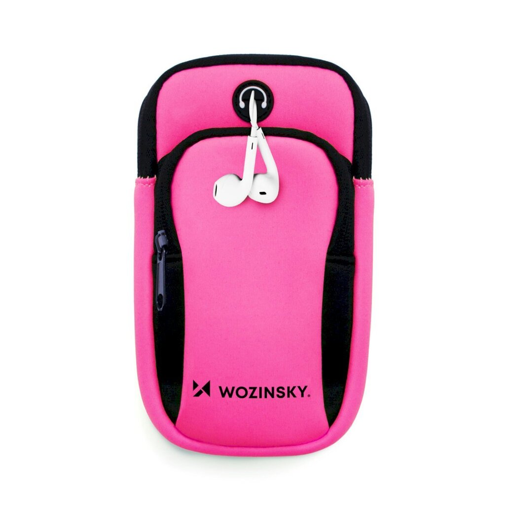 Jooksev käevõru, telefonihoidja, Wozinsky WABPI11, 18 cm. x 11 cm., roosa цена и информация | Treeningpingid | kaup24.ee