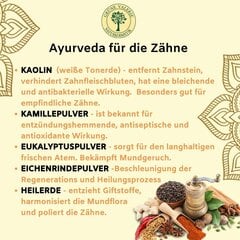 Установите 2 X Ayurveda 3 фазы зубной пасты | Зубная паста зеленый фторид Valie -100 мл с 17 травами, корнями, цветами, высокоэффективными маслами, морской солью и заживлением земли. Известно в магазине здоровой пищи! (2) цена и информация | Для ухода за зубами | kaup24.ee