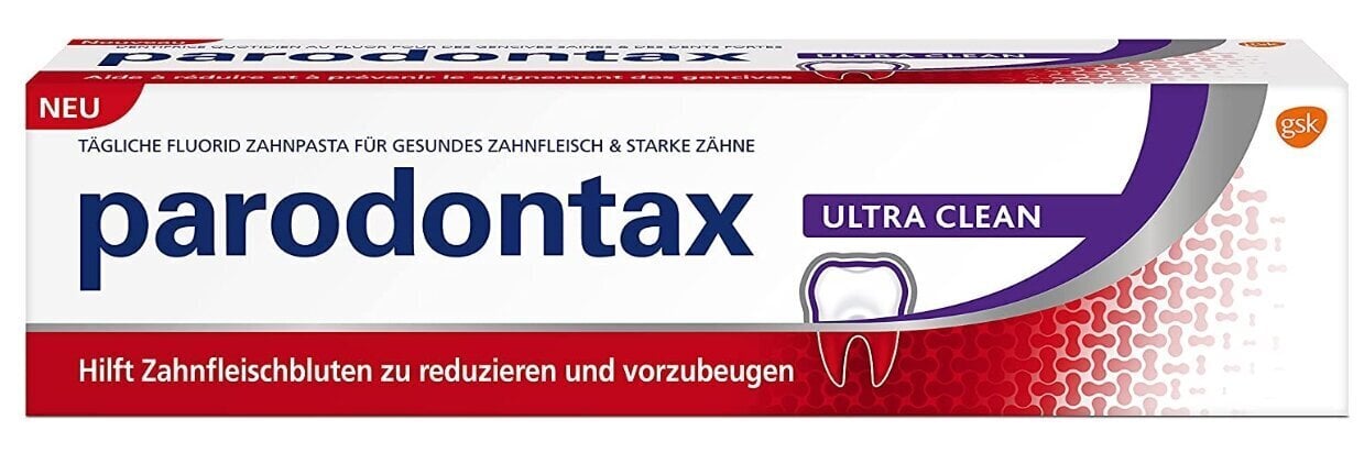 Parodontax Ultra Clean Hammastegeel 75ml (Saksa toode) цена и информация | Suuhügieen | kaup24.ee