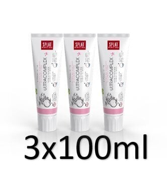 Hambapasta Splat Professional Ultracomplex, tundlike hammaste valgendamiseks, 3x 100 ml цена и информация | Suuhügieen | kaup24.ee