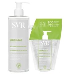 SVR Sebiaclear Micellar Water Komplekt 400ml x 2 hind ja info | Näopuhastusvahendid | kaup24.ee