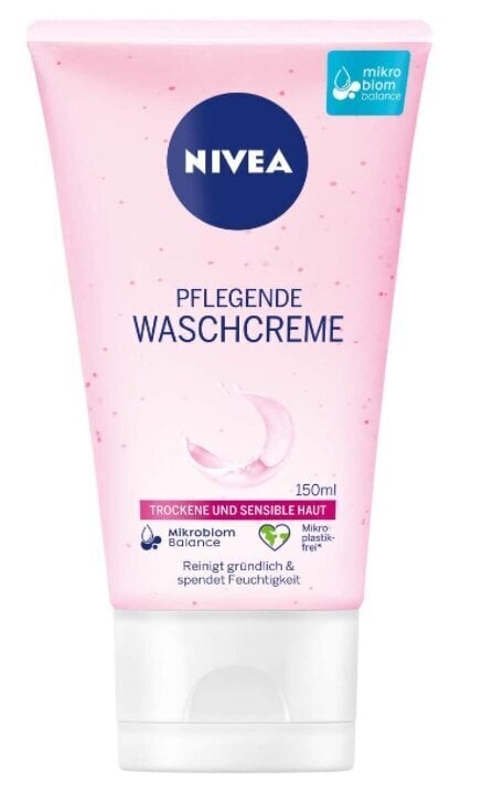 Nivea toitev mandliõliga pesemiskreem, 150 ml (Saksa toode) цена и информация | Näopuhastusvahendid | kaup24.ee