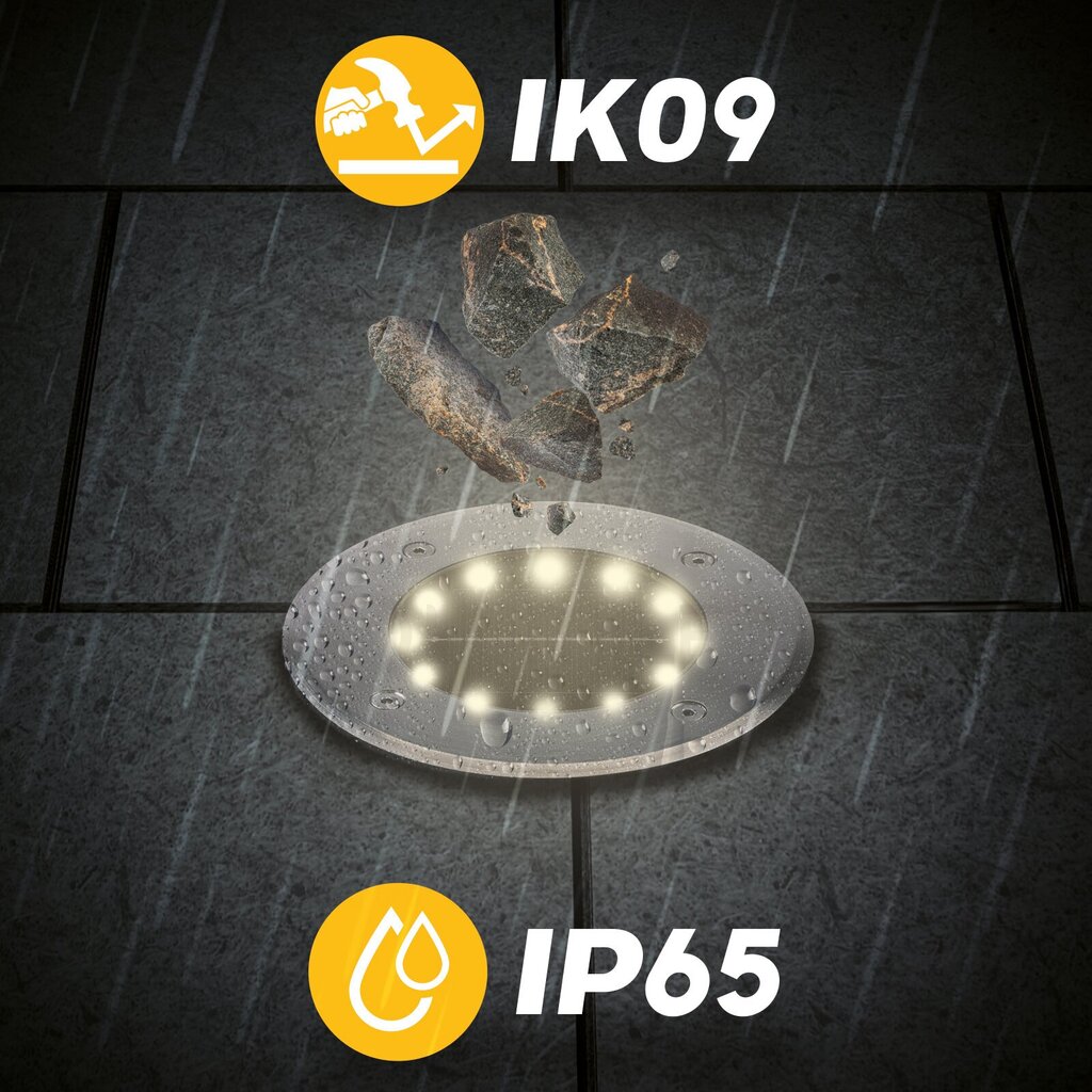 LED 4000K IP65 HORIS LUMILED päikesepaneeliga maapealne lamp hind ja info | Aia- ja õuevalgustid | kaup24.ee