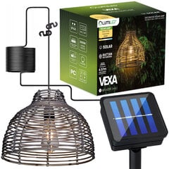 LED Solar Pendant Outdoor Garden Rattan Lamp 3000K IP44 VEXA LUMILED hind ja info | Aia- ja õuevalgustid | kaup24.ee