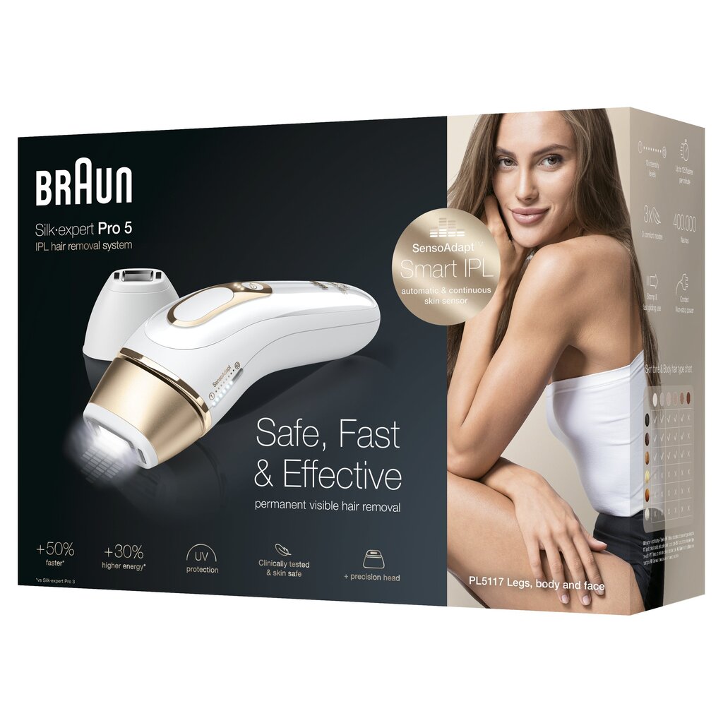 Braun Silk-expert Pro 5 PL5117 цена и информация | Epilaatorid, raseerijad | kaup24.ee