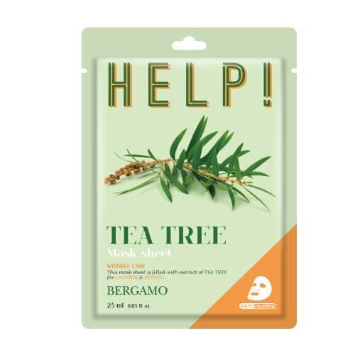 Bergamo Abi Näomask Tea Tree'ga, 25ml hind ja info | Näomaskid, silmamaskid | kaup24.ee