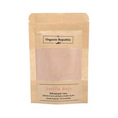 Красная глина The Organic Republic (75 g) цена и информация | Маски для лица, патчи для глаз | kaup24.ee