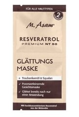 (DE) M.Asam Resceratrik Premium NT 50, Viinamarjaseemneõli ja skvalaani sisaldav siluv mask, 10 ml (Saksa toode) hind ja info | Näomaskid, silmamaskid | kaup24.ee