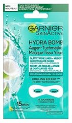 Garnier, Hydra Bomb, Silmaümbruse niisutavad kreemmaskid, kookos, 1 tk (TOODE SAKSMAALT) hind ja info | Näomaskid, silmamaskid | kaup24.ee