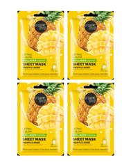 Kortsudevastane ORGANIC SHOP Pineapple Mango, 4 tk. цена и информация | Маски для лица, патчи для глаз | kaup24.ee