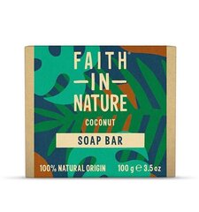 Seep Kookos, Faith In Nature, 100g hind ja info | Seebid | kaup24.ee