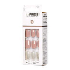 Isekleepuvad küüned IMPRESS Nails One More Chance 30 tk hind ja info | Maniküüri ja pediküüri tarvikud | kaup24.ee