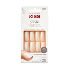 Kleepuvad küüned Salon Acrylic Natura l Nails - Bareskinned 28 tk hind ja info | Maniküüri ja pediküüri tarvikud | kaup24.ee