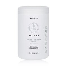 Kemon Actyva Nutrizione Rich Mask питательная маска для очень сухих волос 1000 мл цена и информация | Маски, масла, сыворотки | kaup24.ee