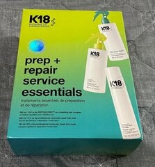 Kosmeetikakomplekt juustele K18 Prep+ Repair Service Essentials: juuksekompleks 300 ml + udu 300 ml + taastav mask 150 ml hind ja info | Maskid, õlid, seerumid | kaup24.ee