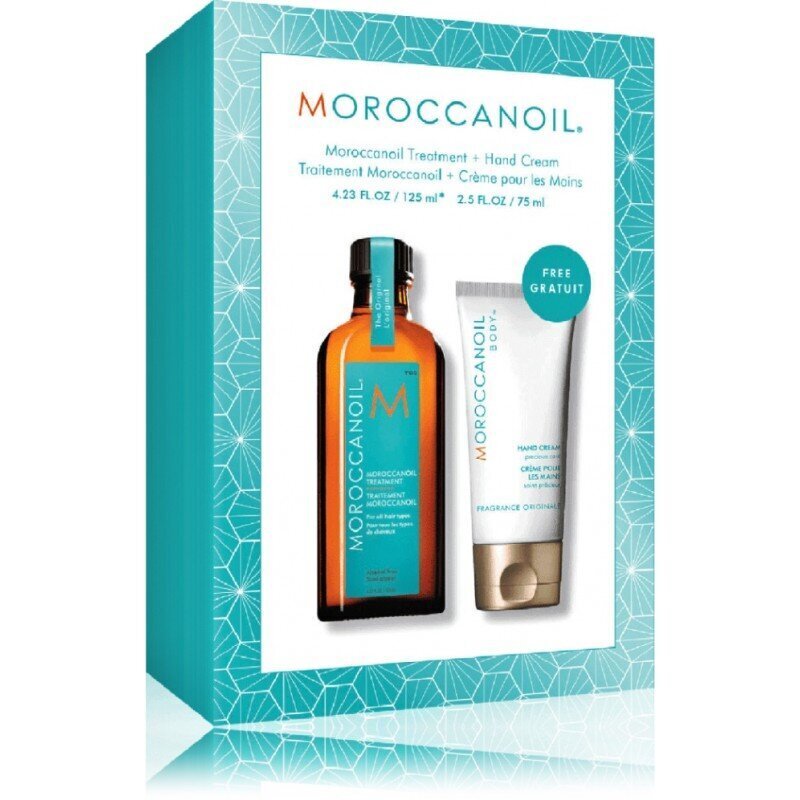 Moroccanoil Treatment & Hand Cream Duo õli kõikidele juuksetüüpidele 100 ml + 75 ml цена и информация | Maskid, õlid, seerumid | kaup24.ee