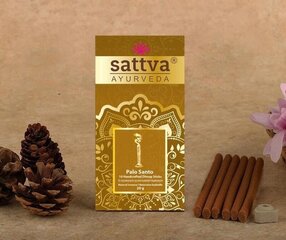 Толстые палочки благовоний Palo Santo Dhoop, Sattva Ayurveda, 20 г цена и информация | Домашние ароматы с палочками | kaup24.ee