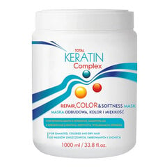 Total Keratin Complex Repair Color & Softness Маска для поврежденных, окрашенных и сухих волос, 1000 мл. цена и информация | Средства для укрепления волос | kaup24.ee