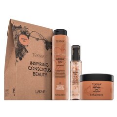 Lakmé Teknia Hair Care Argan Oil Pack набор для увлажнения волос 300 мл + 250 мл + 125 мл цена и информация | Средства для укрепления волос | kaup24.ee