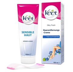 (DE) Veet, Крем для депиляции чувствительной кожи, 100 мл цена и информация | Средства для депиляции | kaup24.ee