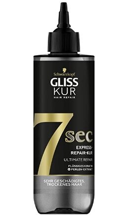 (DE) Gliss Kur, 7 Sekundiga Ekspress, Juuksemask, 200ml (TOODE SAKSAMAALT) цена и информация | Maskid, õlid, seerumid | kaup24.ee