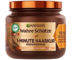 Garnier, True Treasures 1-минутная Маска для волос, 340 мл цена и информация | Маски, масла, сыворотки | kaup24.ee