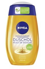 Нежный душевой гель Nivea с маслами, 200 мл цена и информация | Масла, гели для душа | kaup24.ee