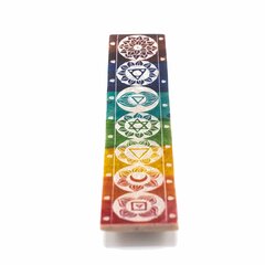 Seebikivist suitsutikuhoidja Seven Chakra 26x5cm hind ja info | Kodulõhnastajad | kaup24.ee