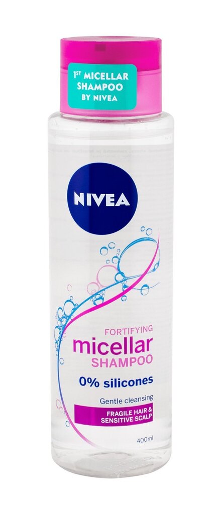 Mitsellidega šampoon Nivea Fortifying Micellar 400 ml цена и информация | Šampoonid | kaup24.ee