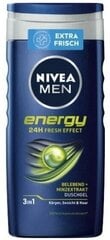 Nivea Men Energia Dušigeel, 250 ml (Saksa Tooted) hind ja info | Dušigeelid, õlid | kaup24.ee