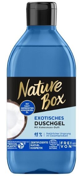 (DE) Nature Box, Koorepesugeel, kookos, 250ml (TOODE SAKSAMAALT) цена и информация | Dušigeelid, õlid | kaup24.ee