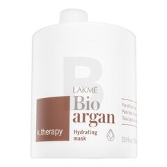 Lakmé K.Therapy Bio Argan Hydrating Mask питательная маска для увлажнения волос 1000 мл цена и информация | Маски, масла, сыворотки | kaup24.ee